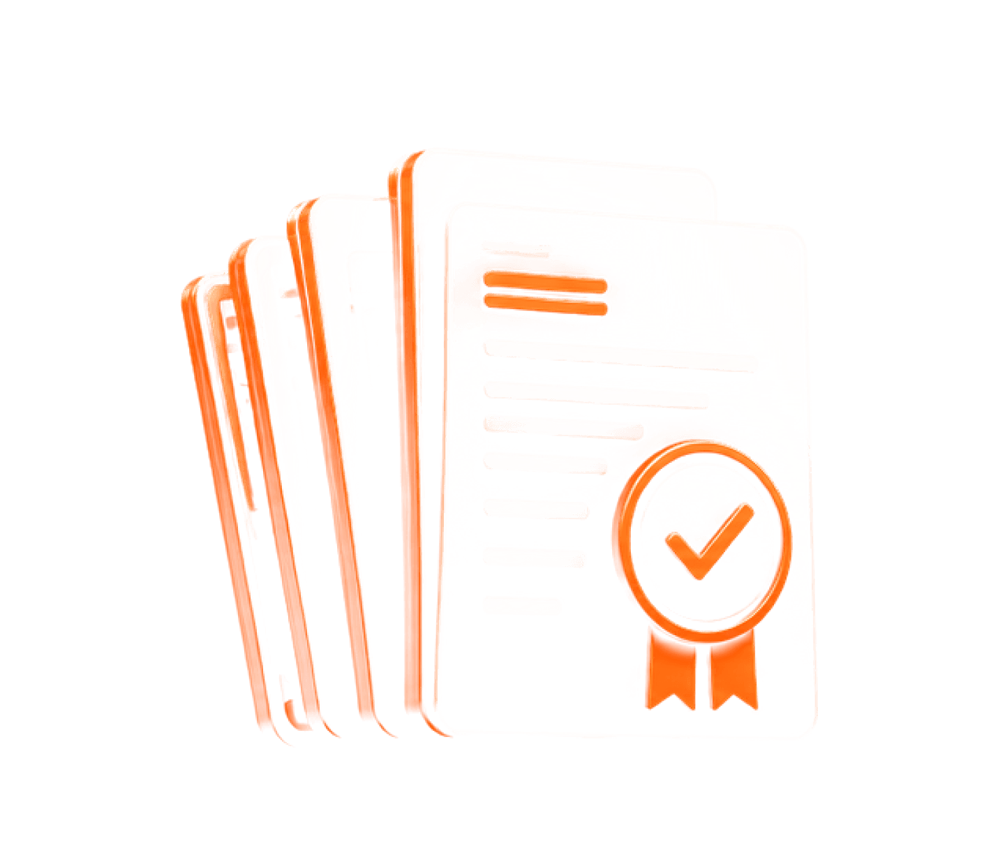 Stack of audit documents with a certification seal