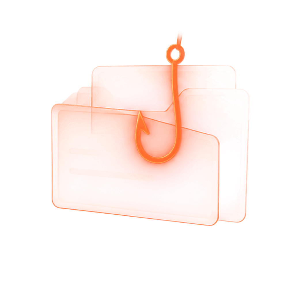 Decoy documents with a glowing fish hook