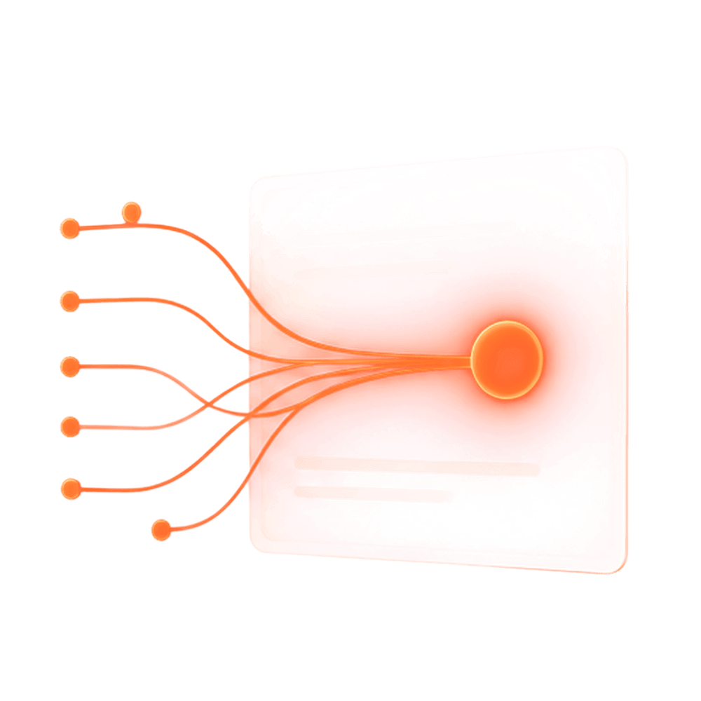 Illustrated log sources feeding a central SIEM node